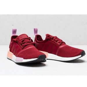 Adidas NMD R1 burgundy women’s shoes